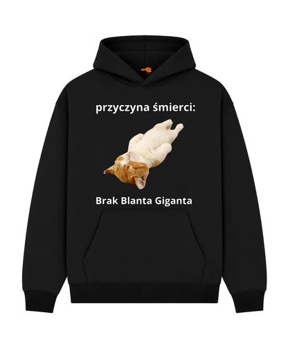 Bawełniana Bluza –  Przyczyna śmierci, brak blanta giganta
