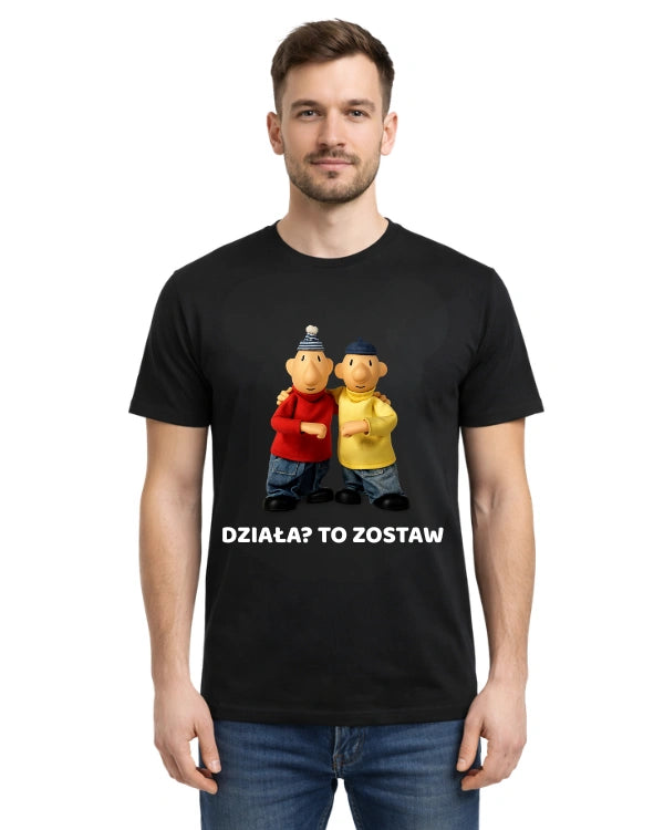 Bawełniana koszulka -  DZIAŁA? TO ZOSTAW