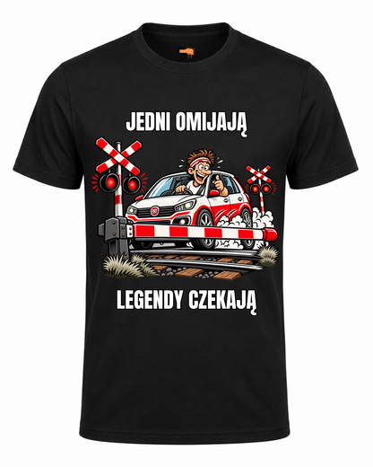 Bawełniana koszulka - JEDNI OMIJAJĄ LEGENDY CZEKAJĄ