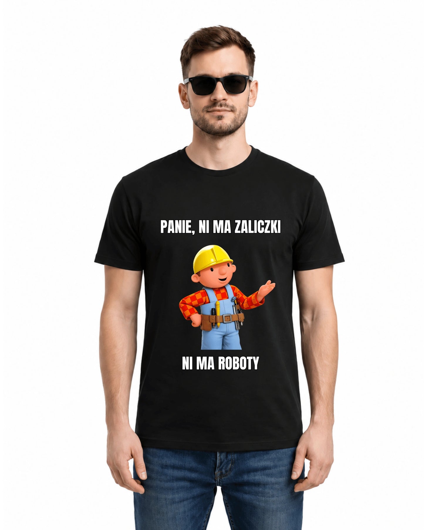 Bawełniana koszulka - PANIE NI MA ZALICZKI NI MA ROBOTY