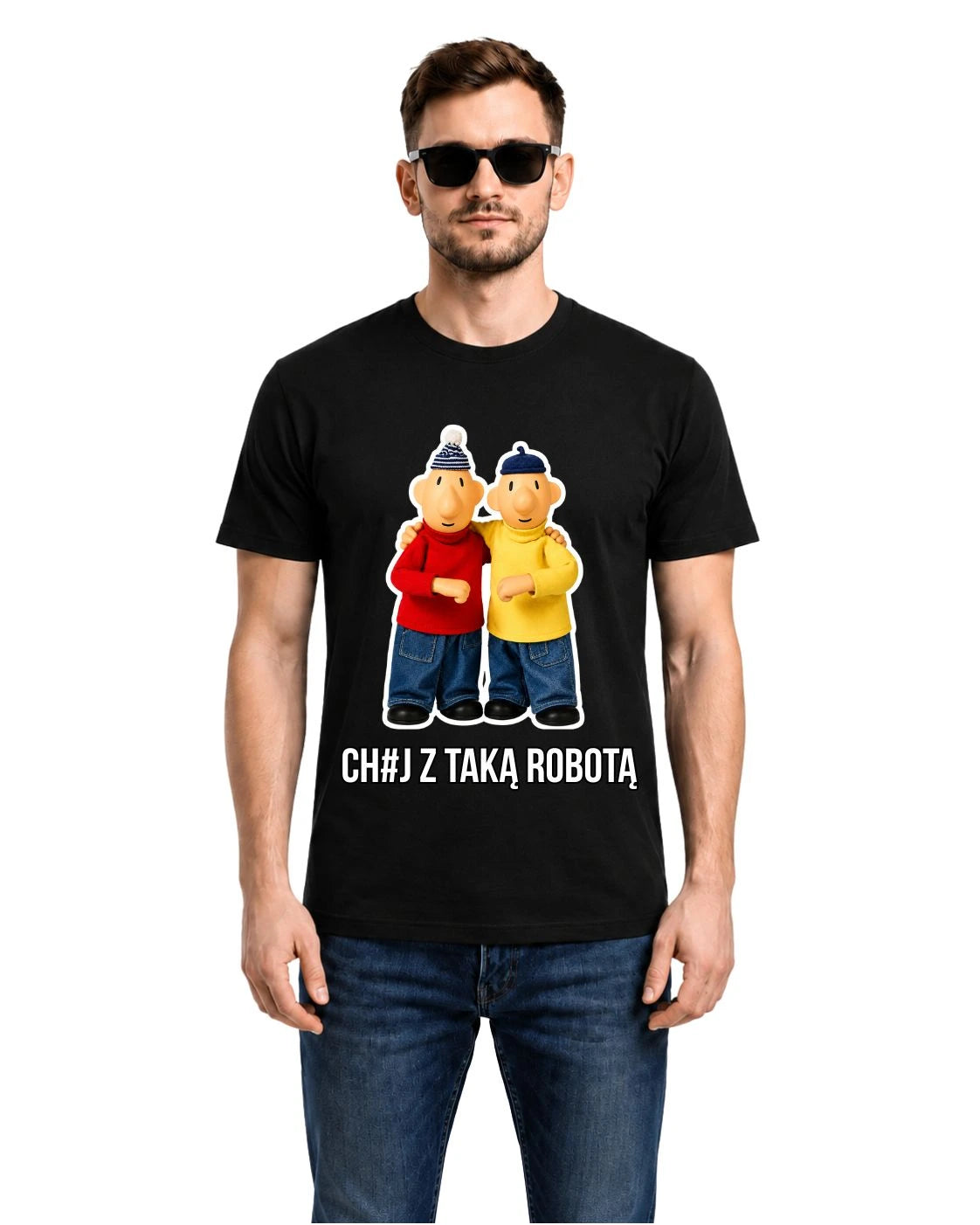 Bawełniana koszulka - CH#J Z TAKĄ ROBOTĄ