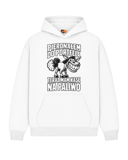 Bawełniana Bluza – Pierdnąłem do portfela. Teraz mam kasę na paliwo