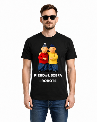 Bawełniana koszulka - PIERD#L SZEFA I ROBOTE
