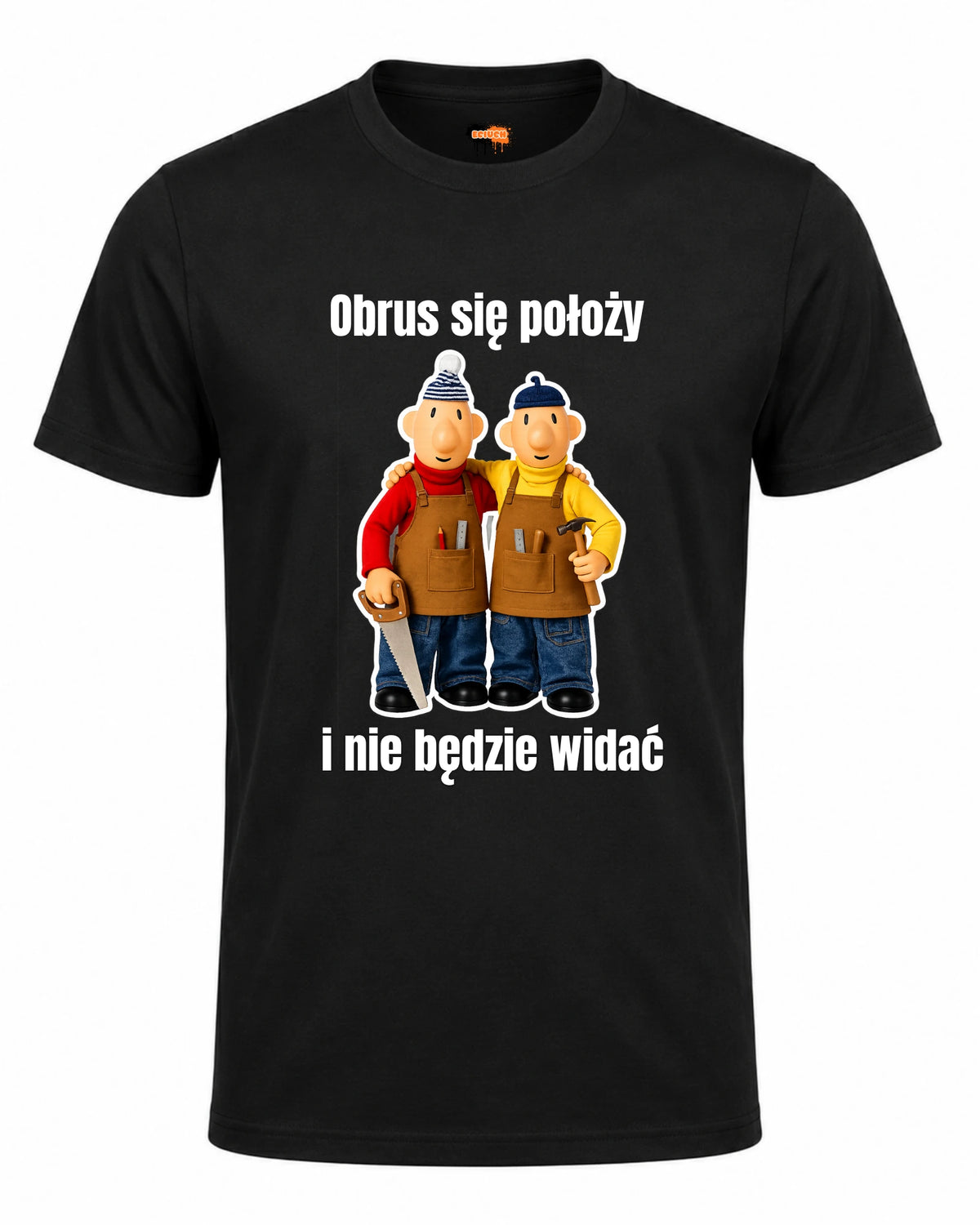 Bawełniana koszulka - Obrus się położy i nie będzie widać