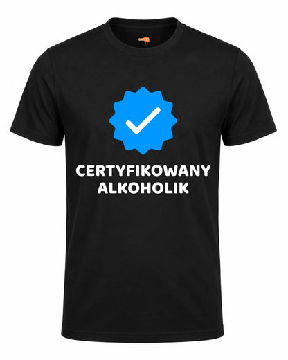 Bawełniana koszulka - CERTYFIKOWANY ALKOHOLIK