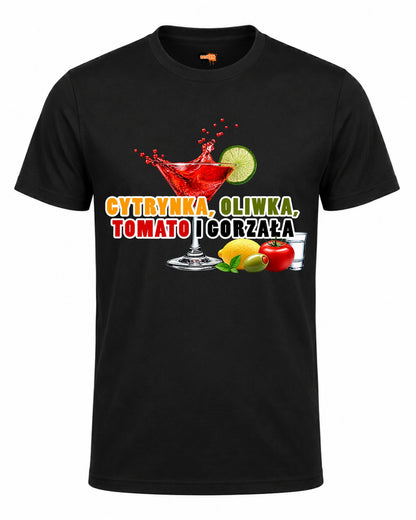 Bawełniana koszulka - Cytryna, oliwka, tomato..