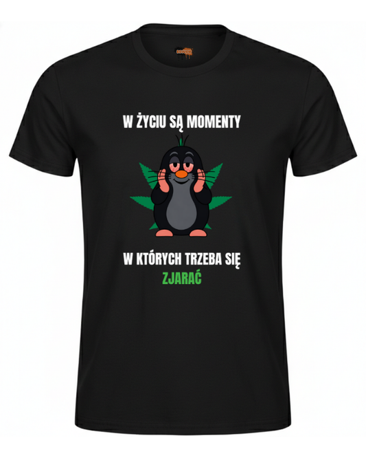 Bawełniana koszulka - W życiu są momenty w których trzeba się zjarać