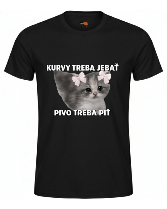 Bawełniana koszulka - Kurvy Treba Jebat
