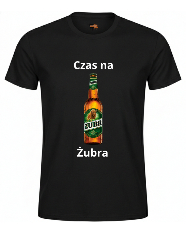 Bawełniana koszulka -Czas na żubra
