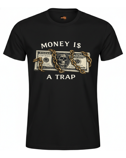 Bawełniana koszulka - Money 1$ a trap