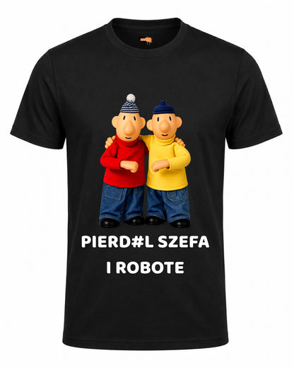 Bawełniana koszulka - PIERD#L SZEFA I ROBOTE
