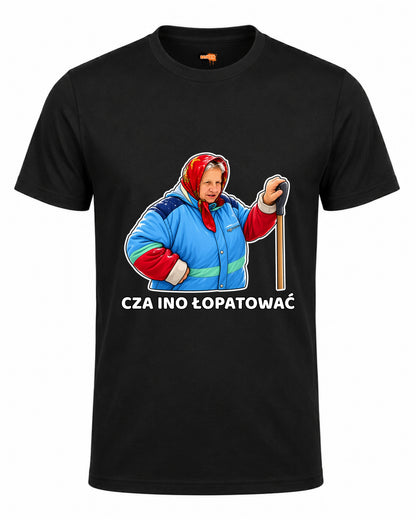 Bawełniana koszulka - Cza ino łopatować