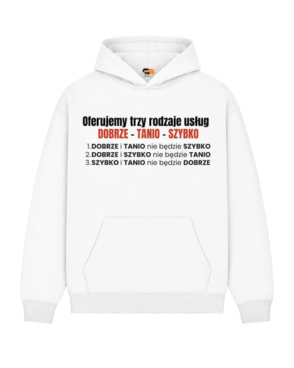 Bawełniana Bluza – Oferujemy 3 rodzaje usług