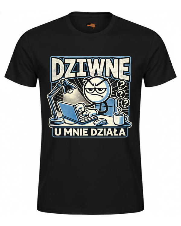 Bawełniana koszulka - Dziwne u mnie działa