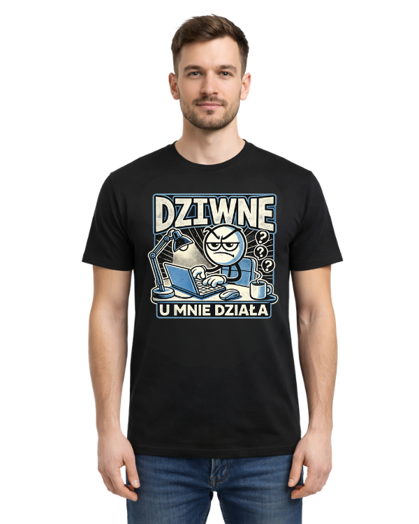 Bawełniana koszulka - Dziwne u mnie działa