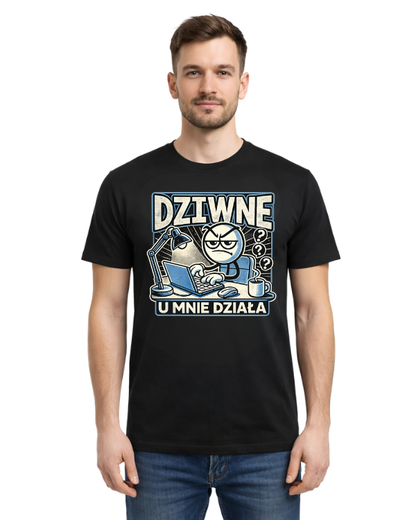 Bawełniana koszulka - Dziwne u mnie działa