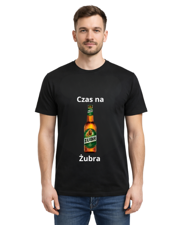 Bawełniana koszulka -Czas na żubra