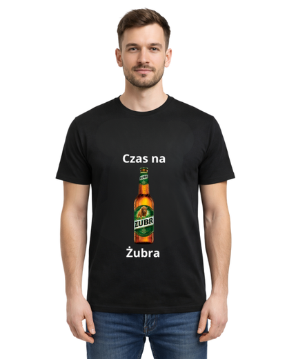 Bawełniana koszulka -Czas na żubra