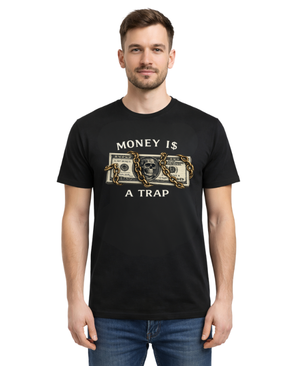 Bawełniana koszulka - Money 1$ a trap
