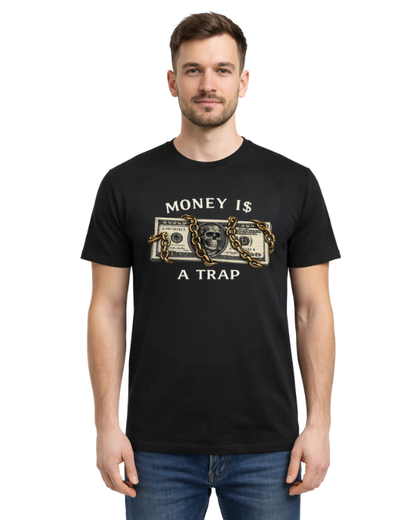 Bawełniana koszulka - Money 1$ a trap