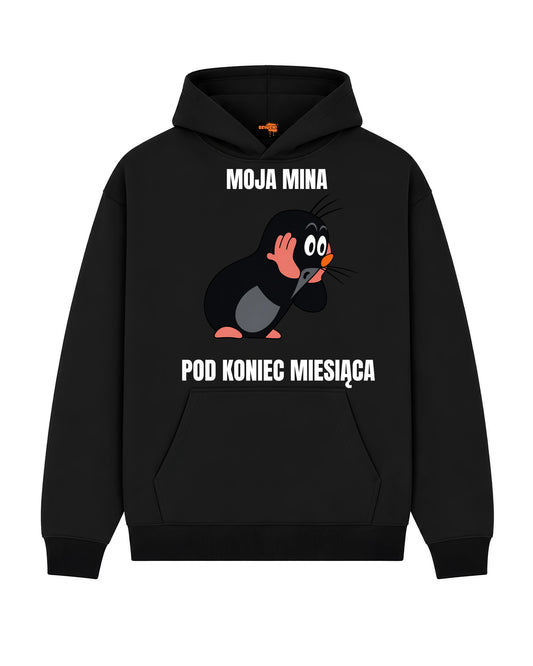 Bawełniana Bluza - Moja mina pod koniec miesiąca