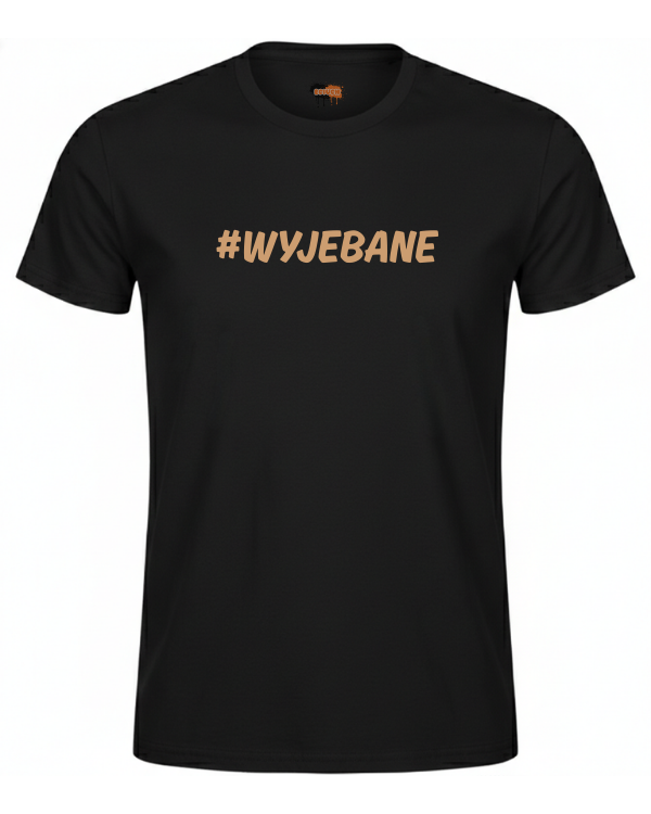 Bawełniana koszulka - #WYJEBANE