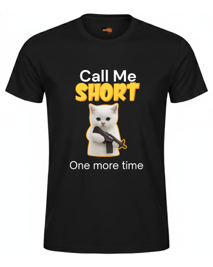 Bawełniana koszulka - Call me short one more time