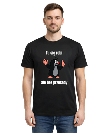 Bawełniana koszulka - Tu się robi, ale bez przesady