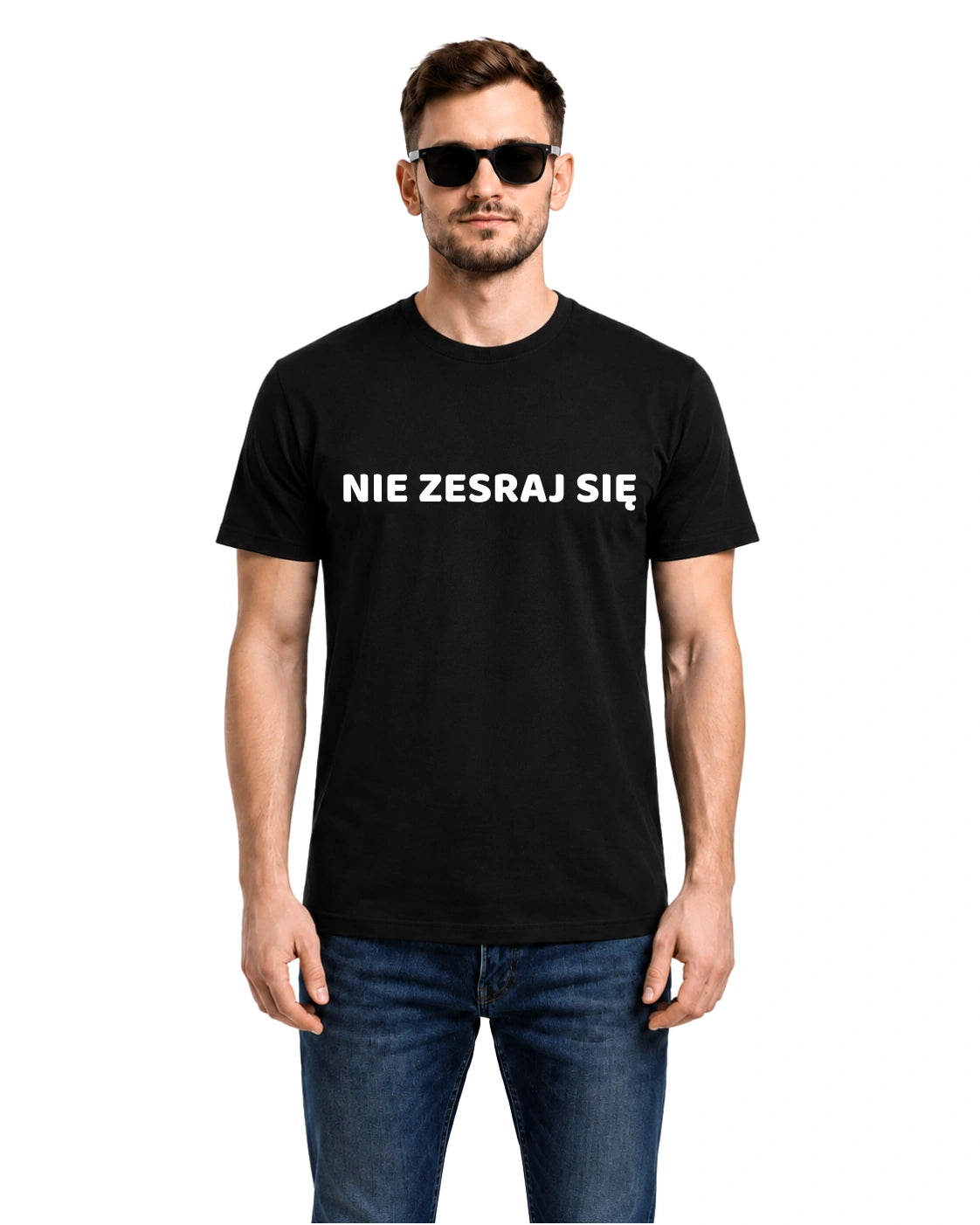 Bawełniana koszulka - NIE ZESRAJ SIĘ