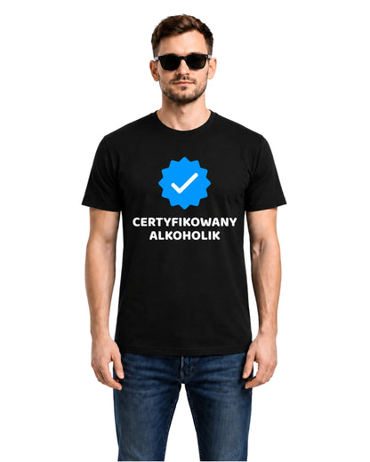 Bawełniana koszulka - CERTYFIKOWANY ALKOHOLIK